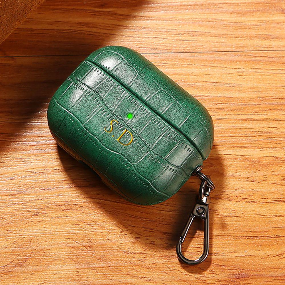 Monogram Keychain Leather - Для Airpods 1 2 3 4