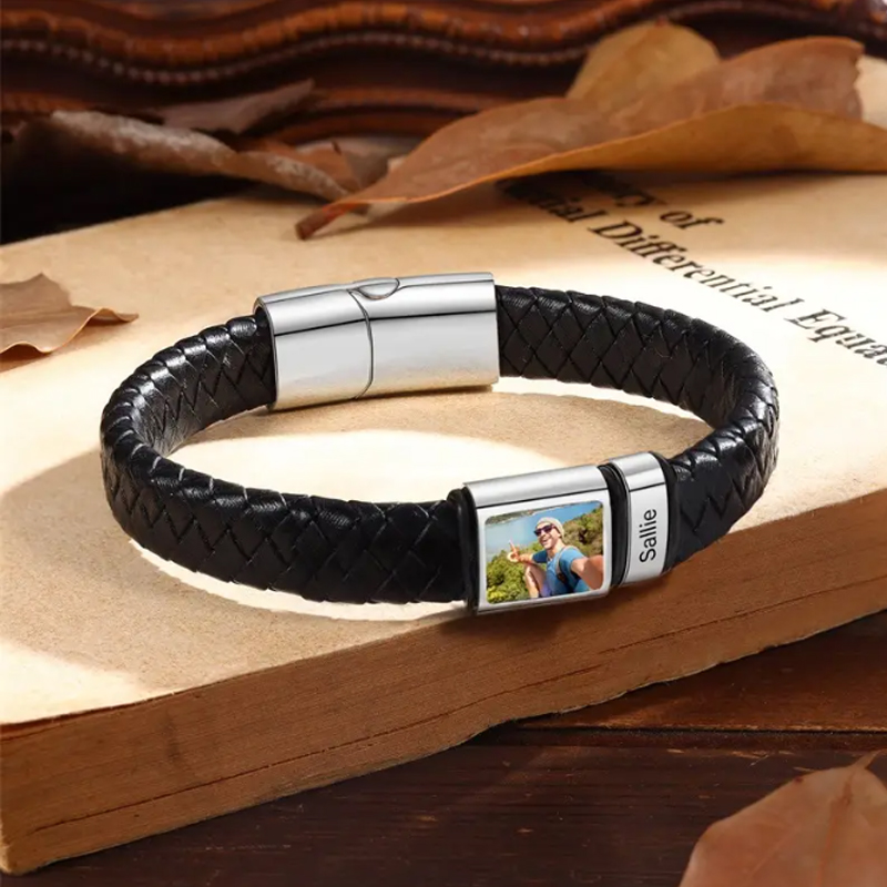 Coordinates Bracelet - Персонализированный браслет с именем для мужчин,