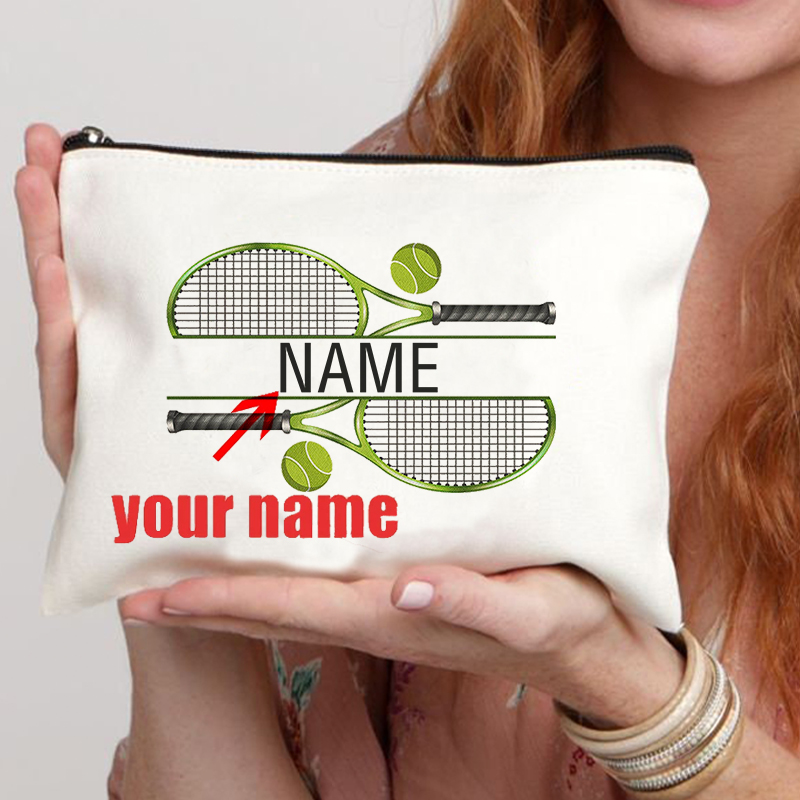 Personalized Name Box - Персонализированная косметичка для тенниса с индивидуальным