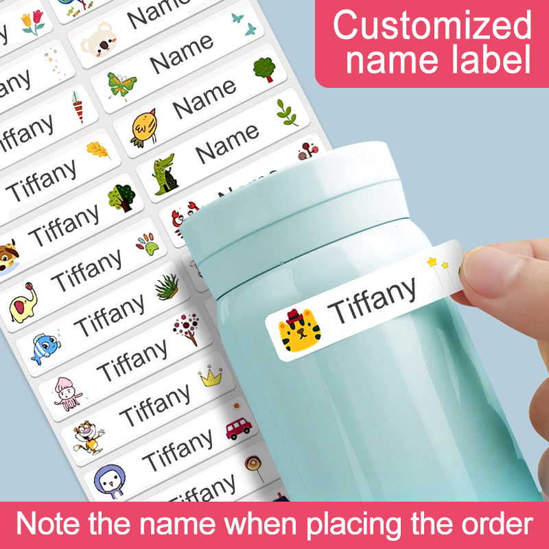 Personalized Name Box - Персонализированные водостойкие именные наклейки по индивидуальному