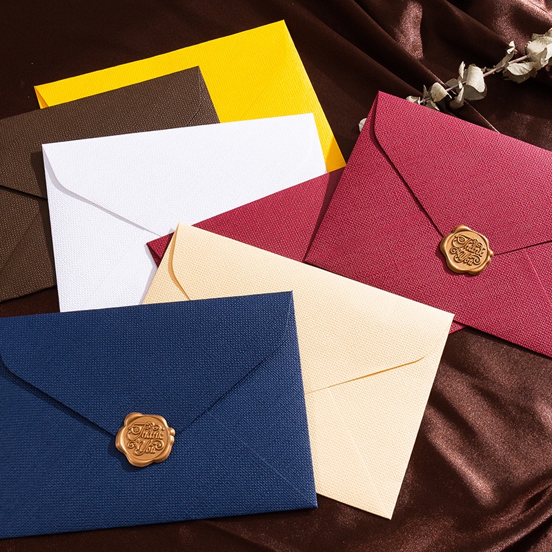Wax Seal Letter Kit - 5 шт., льняной конверт в стиле