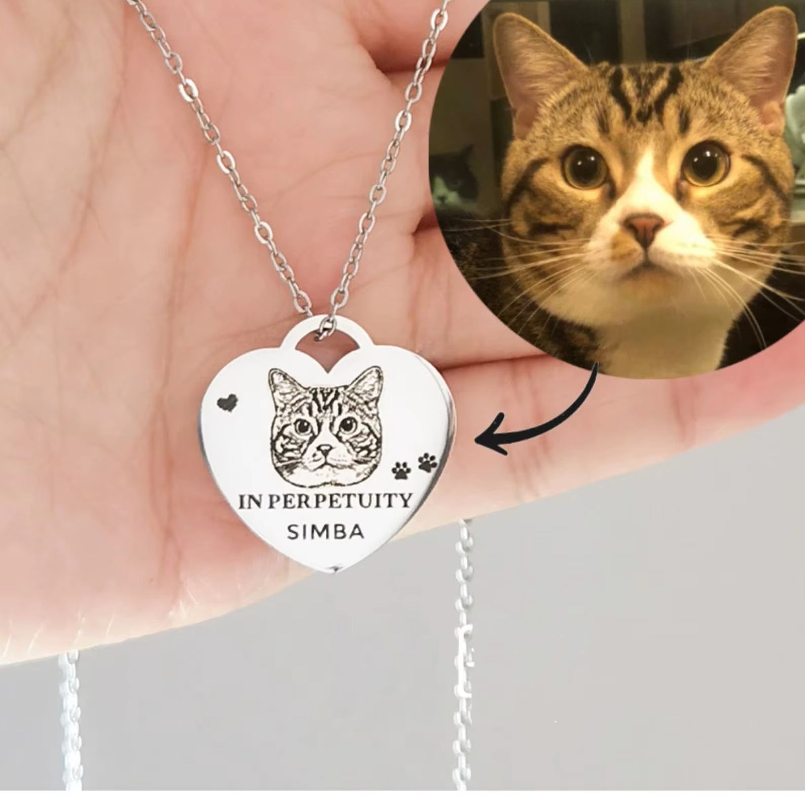 Персонализированное ожерелье-с – обзор и цена Pet Portrait Custom