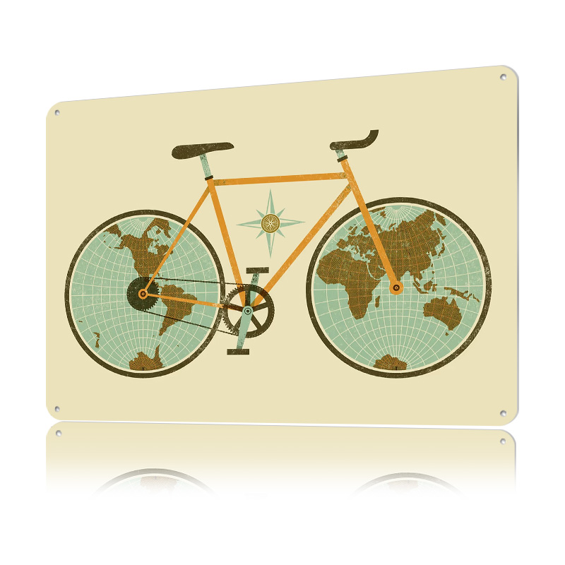 Металлическая винтажная таблич – обзор и цена Custom Map Poster