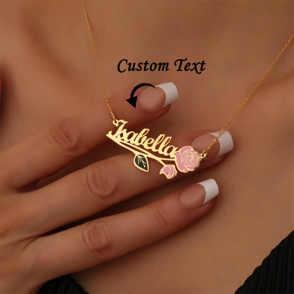 Персонализированное красочное  – обзор и цена Name Necklace Custom