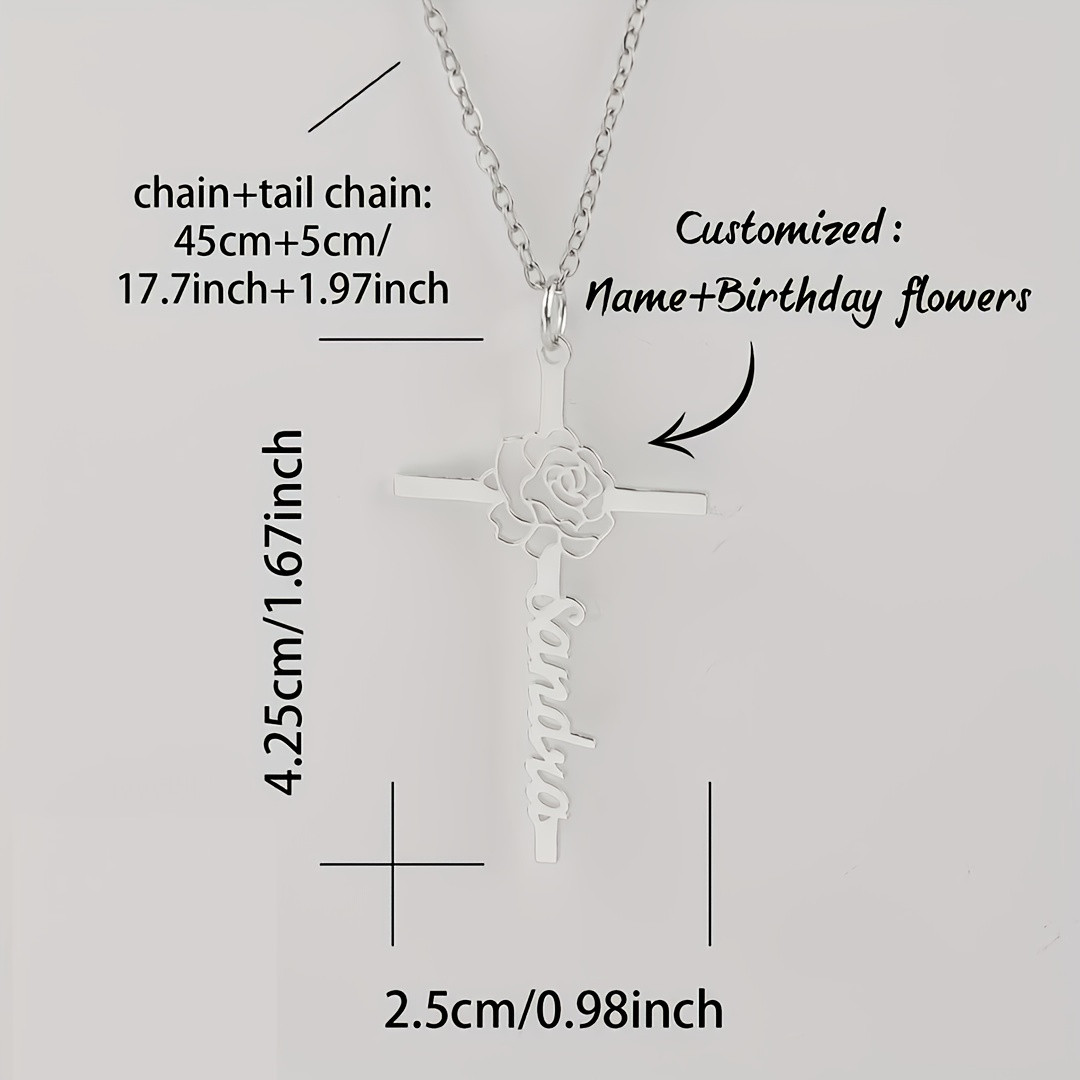 Персонализированное ожерелье с – обзор и цена Birth Flower Necklace
