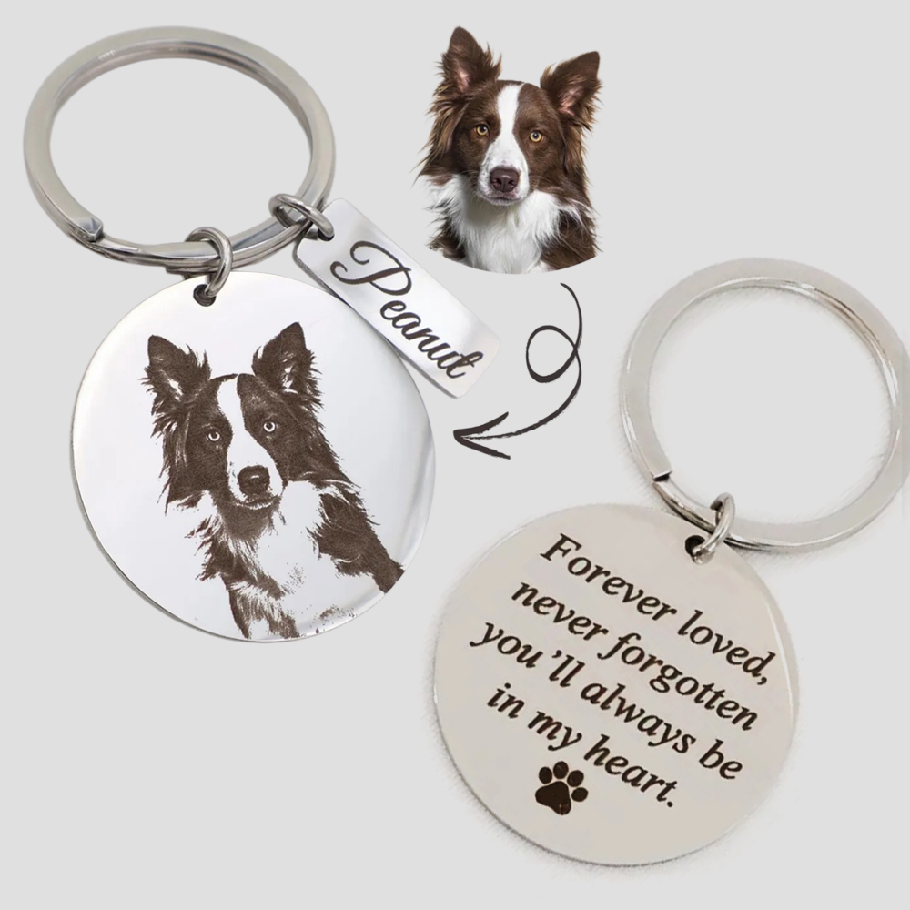 Персонализированный брелок с ф – обзор и цена Pet Portrait Custom