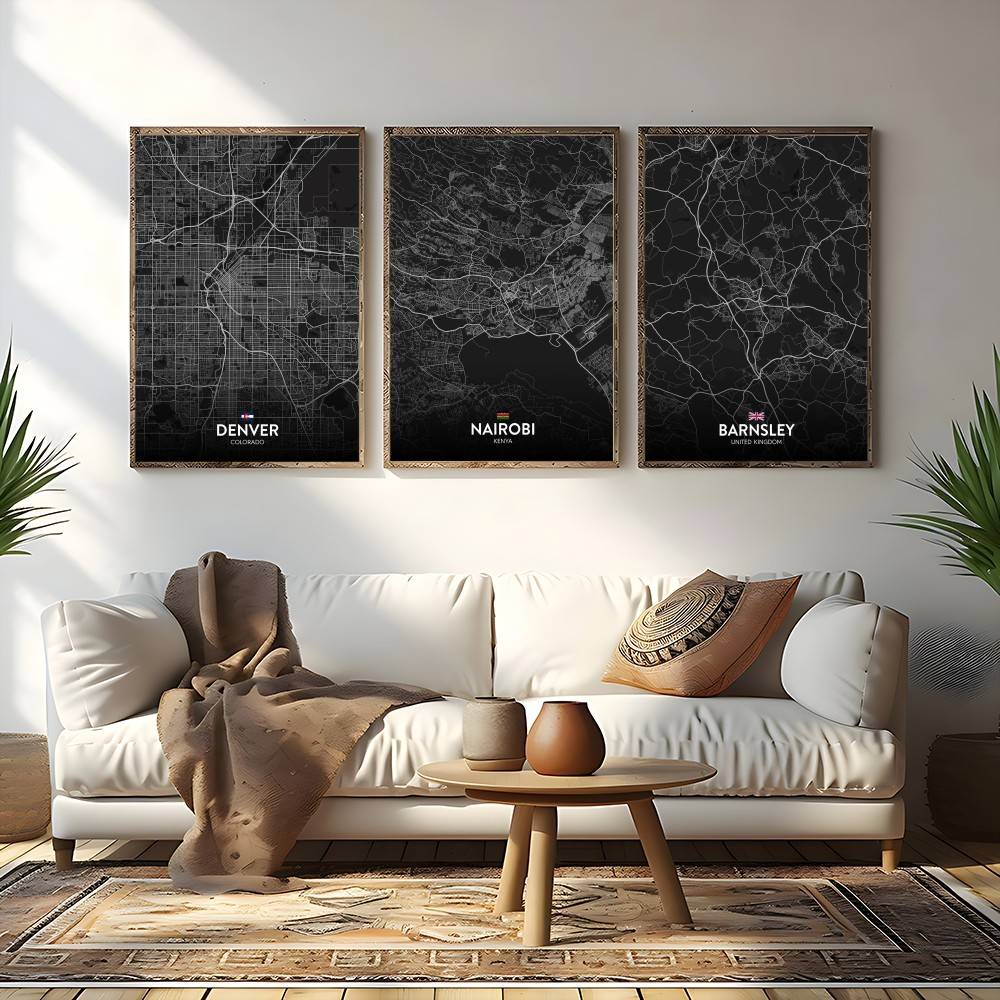 Париж, Лондон, Нью-Йорк, карта – обзор и цена Custom Map Poster