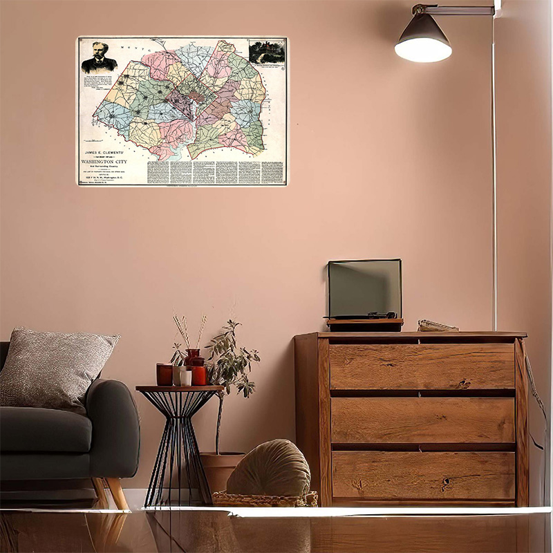 Карта города Вашингтон, печатн – обзор и цена Custom Map Poster