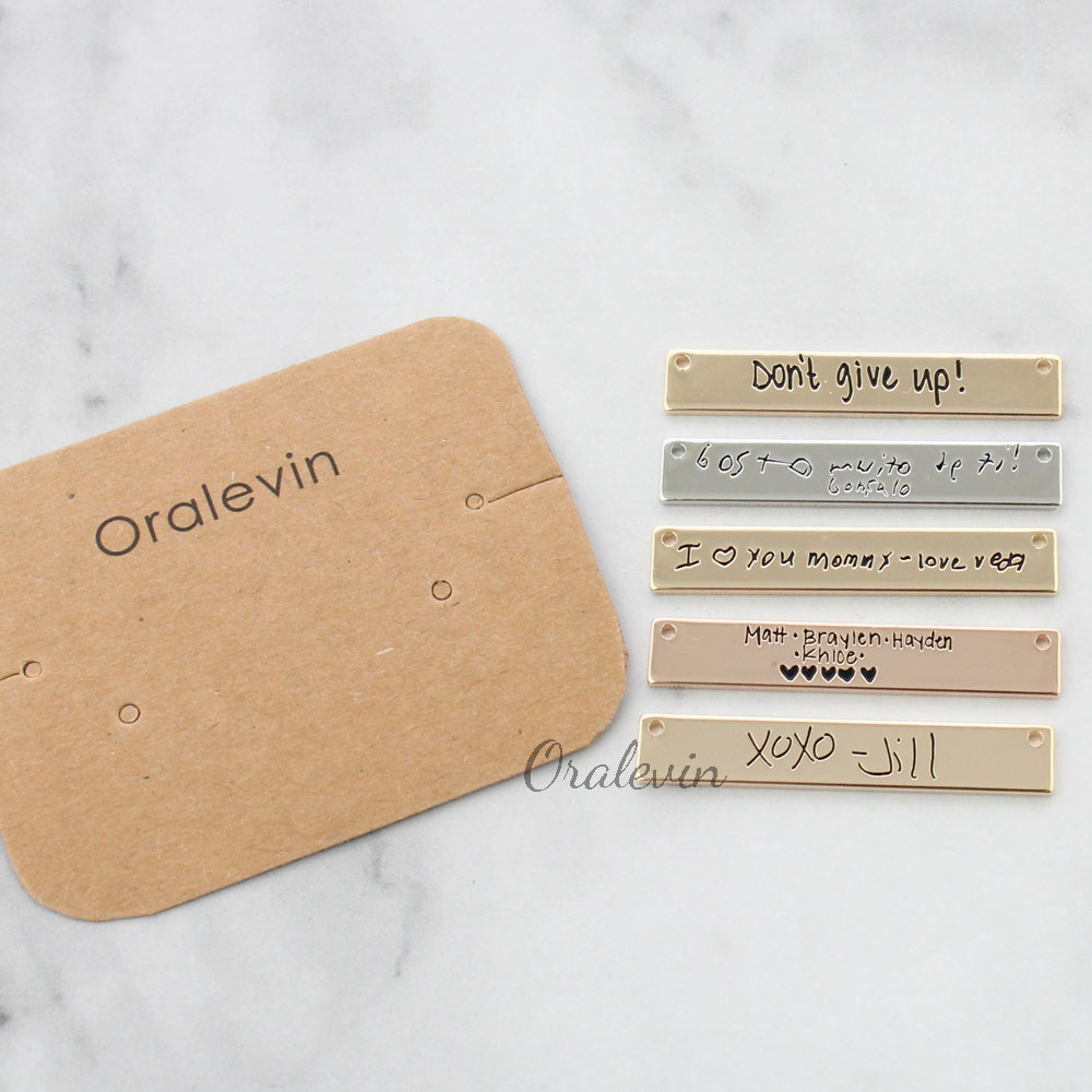 Оригинальное ожерелье с именем – обзор и цена Handwriting Necklace Bar