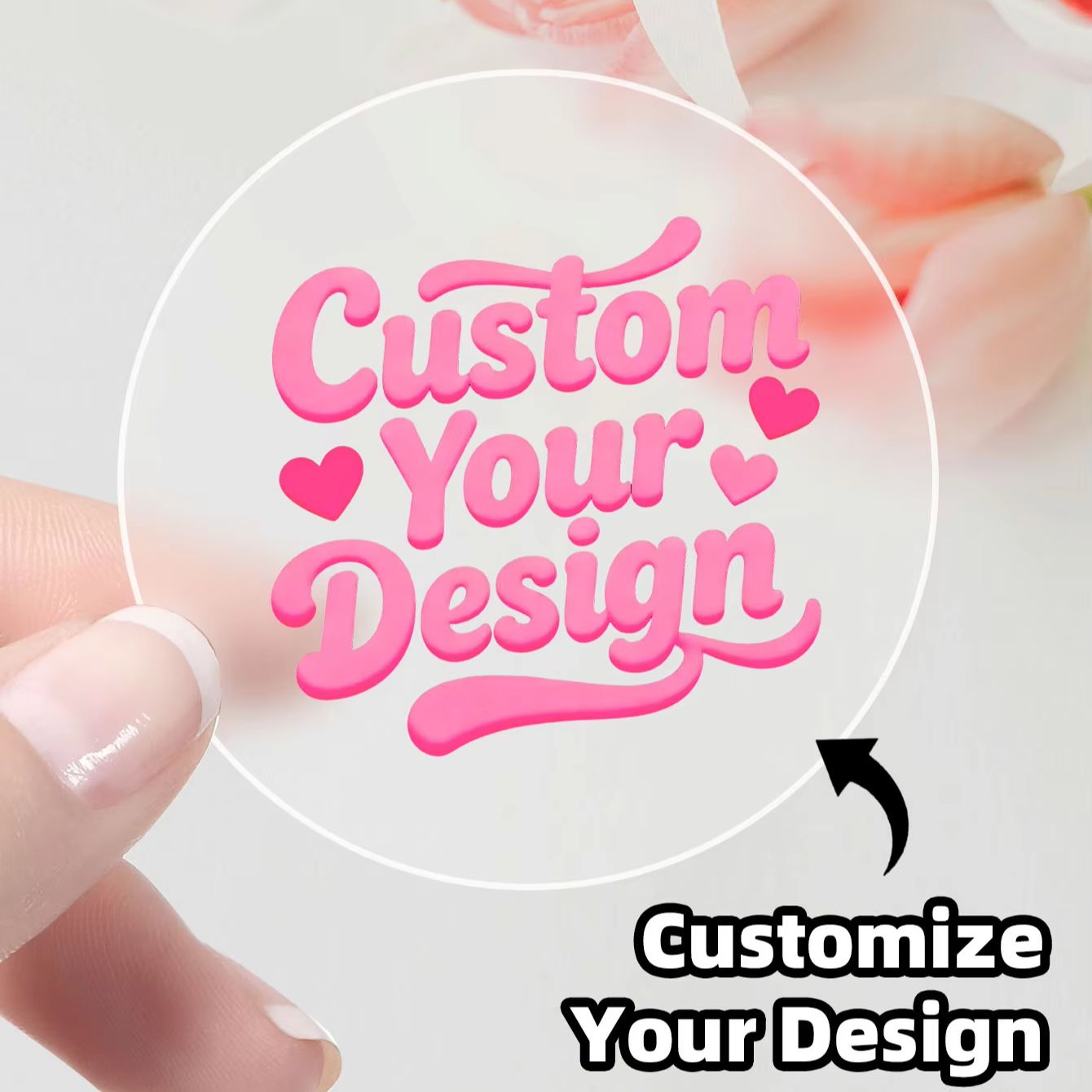 1-90 шт. Прозрачные круглые на – обзор и цена Personalised Candle Label
