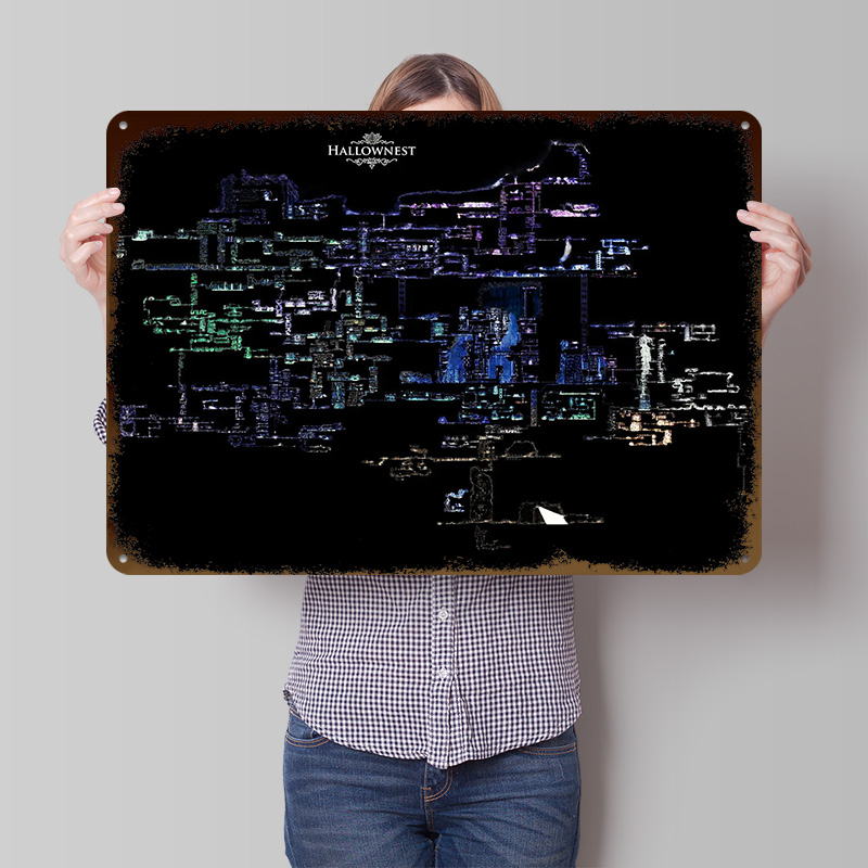 Металлический 3D-постер Hollow – обзор и цена Custom Map Poster