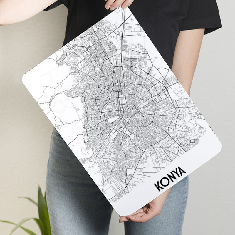 Карта города Konya, жестяная в – обзор и цена Custom Map Poster